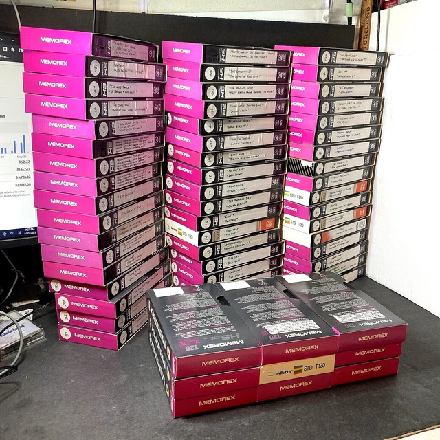 LOT OF (60) PreRecorded VHS Tapes CLASSIC MOVIES and Shows Very