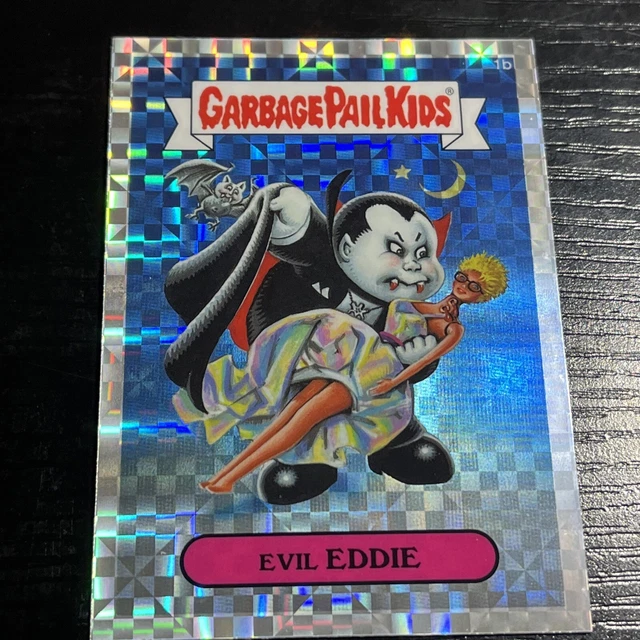 2013 Garbage Pail Kids Chrome Xfractor Refractor Evil Eddie 1B