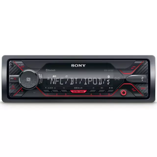 Sony DSX-A410BT Bluetooth Autoradio vorne USB AUX iPhone Android MP3 Flac Radio