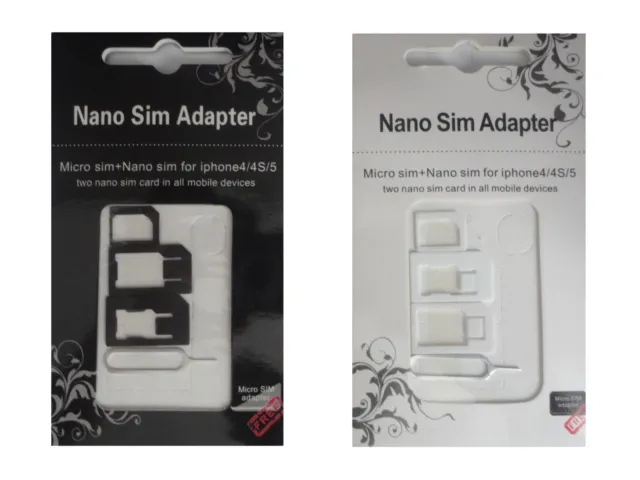Neu Click-System Universal Sim Karten Adapter Set Nano Micro Handy Tablet Z12 2