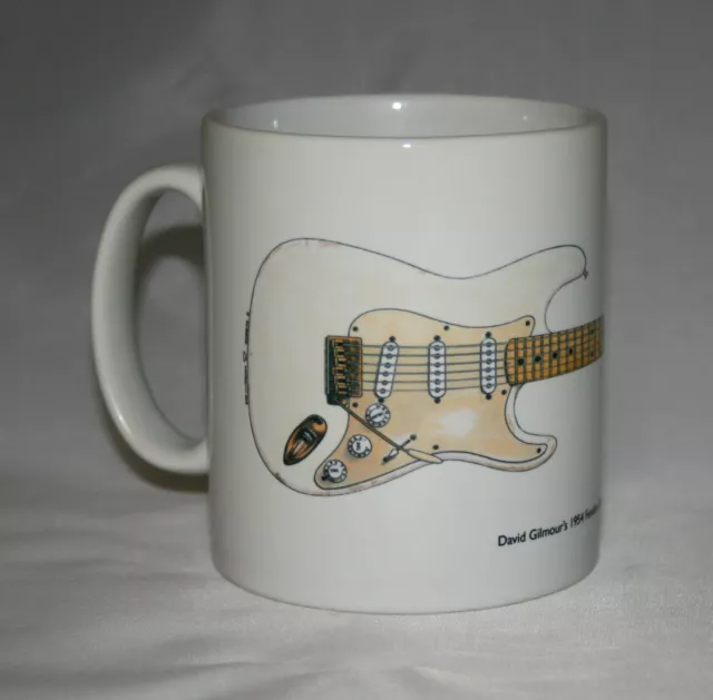 Guitar Mug. David Gilmour's 0001 Fender Stratocaster Illustration.