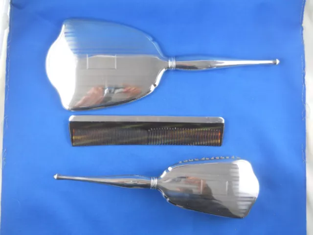 Birks Sterling Mirror Brush Comb Vanity Dresser Set