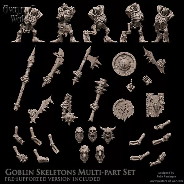 Avatars Of War-Kit Esqueletos Goblin