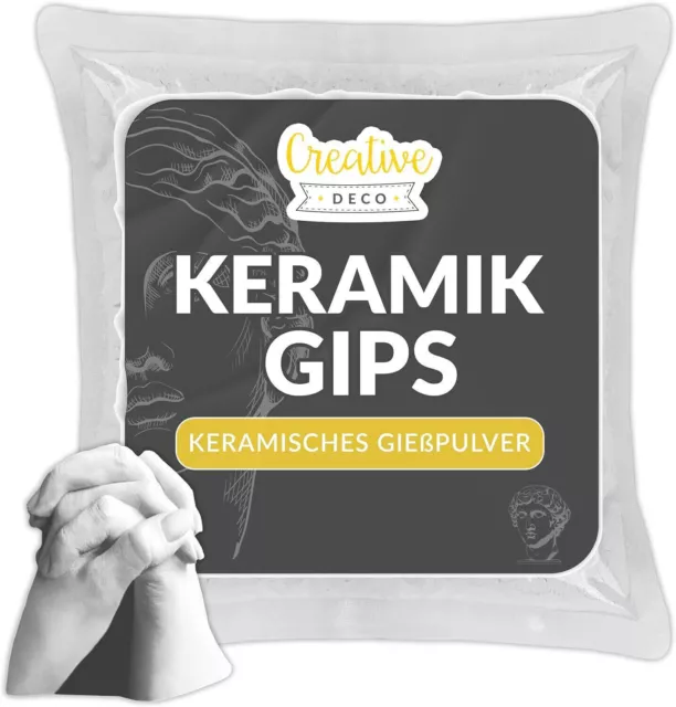 Keramik Gießpulver Gips zum Gießen Gießmasse Giessmasse Reliefgießpulver