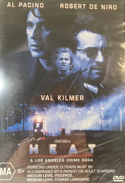 HEAT DVD 1995 Region 4  Al Pacino Val Kilmer Robert De Niro