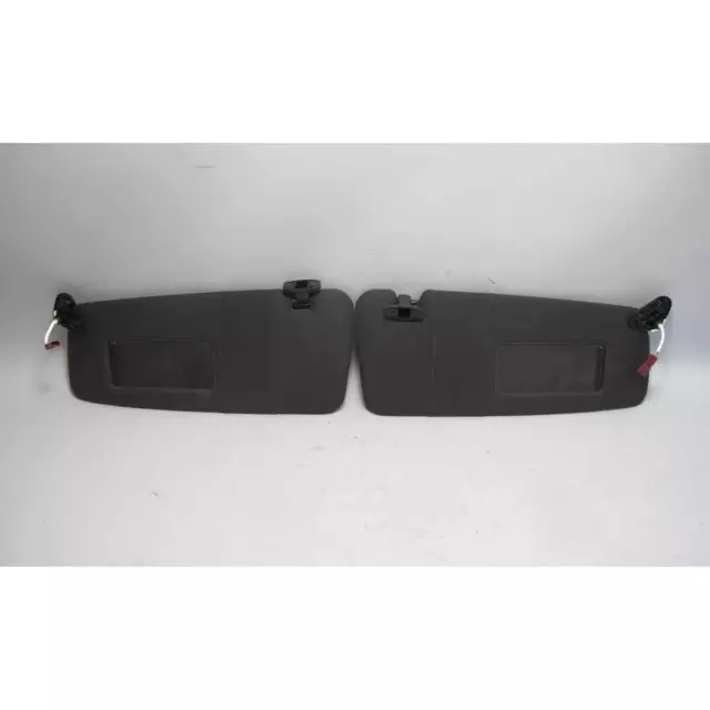 1999-2006 BMW E46 3-Series Factory Front Sun Visor Pair Black Cloth Left  Right