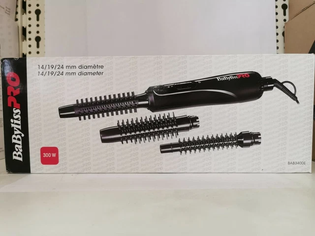 Babyliss Airstyler Trio BAB3400E - Warmluftbürste Mit 3 Aufsätzen - Für Alle Haarlängen - Schwarz