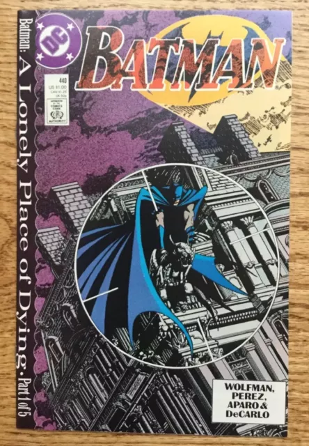 Batman #440 (Oct 1989, DC) A Lonely Place of Dying Part 1