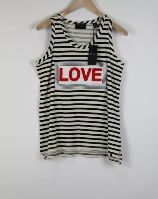 Prix de Vente Recommandé - 59 Maison Scotch Hello Goldie M Appliqué Rayé Slogan