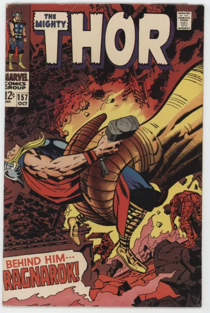Mighty Thor 157 Marvel 1968 FN VF Stan Lee Jack Kirby Sif Loki