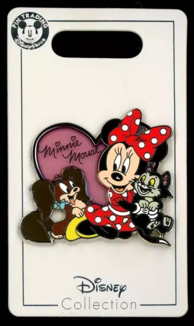 Minnie Fifi Figaro Autograph Heart Stained Glass Disney Pin 148678