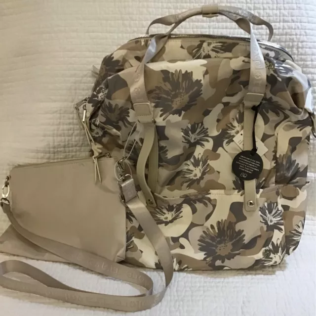 Samantha Brown To Go “4 Ways To Wear” Backpack &  Crossbody Tote - Floral Camo