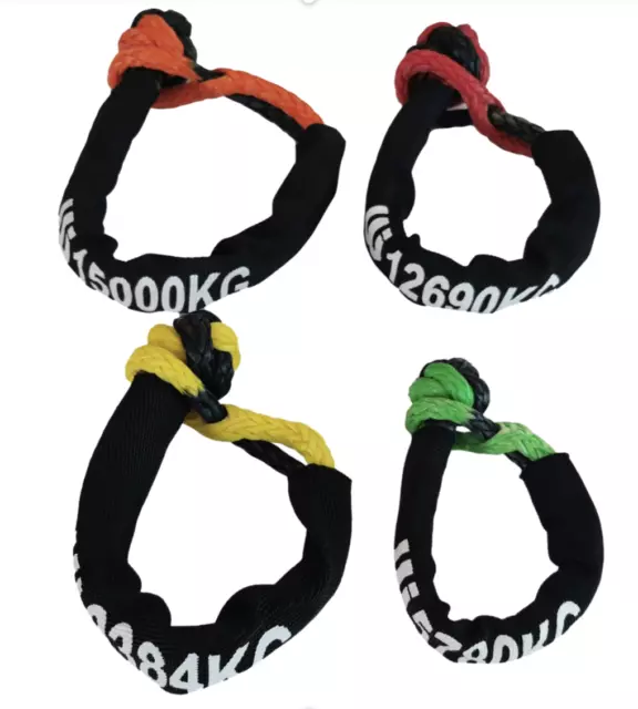 SOFT SHACKLE IMPROVED NEW DESIGN, Easiest to use for Off Road 4x4 self recovery