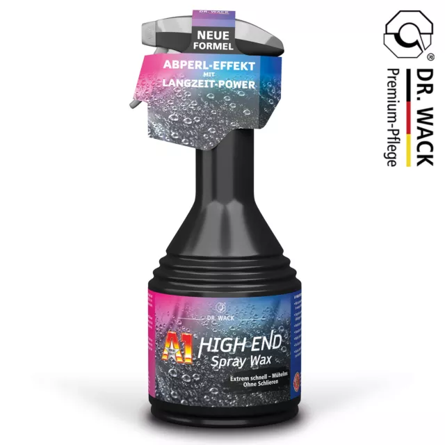 Dr. Wack A1 High End Spray Wax (2680) Sprühwachs 500ml + 2x A1 Das Tuch (8009) 2