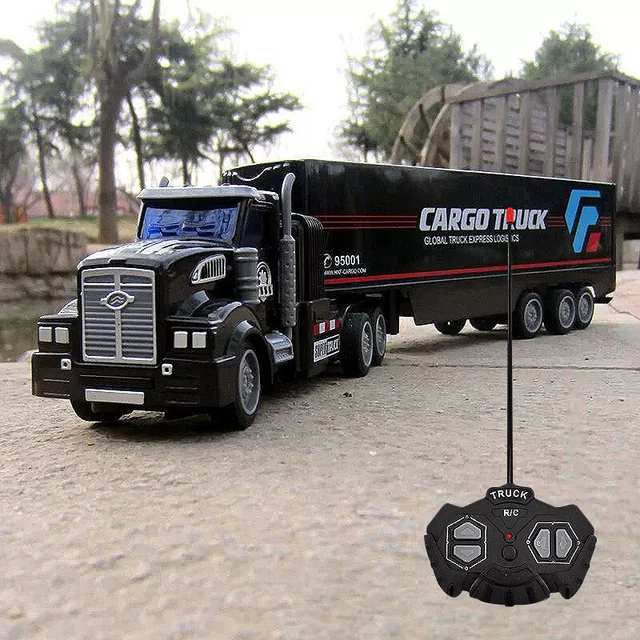 REMOTE CONTROL CAR RC Trailer Semi Truck Heavy Transport Truck Construction Toy 32.77 PicClick