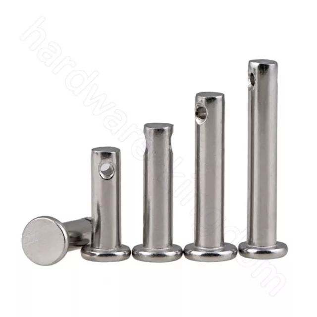 Clevis Pins 304 A2 Stainless Pin for Retaining R Clips and Split Pins M3 - M10