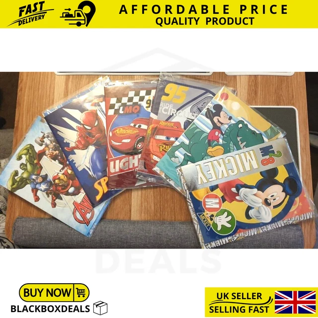 New High Quality Marvel & Disney Gift Cards Invitations Birthday Boys Card Blue