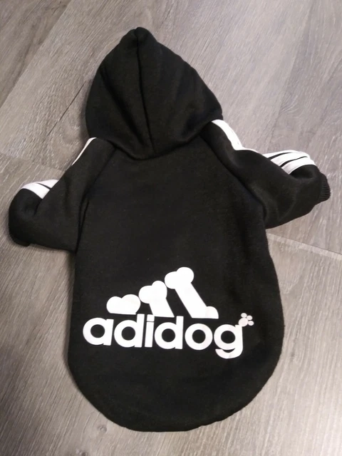 Adidog Small Dogs Pet Hoodie Black NWOT