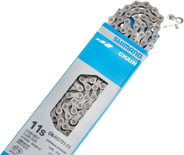 SHIMANO Catena Ultegra/Deore XT CN-HG701 116 maglie QuickLink 11 SHIMANO Catena Ultegra/Deore XT CN-HG701 116 maglie QuickLink 11