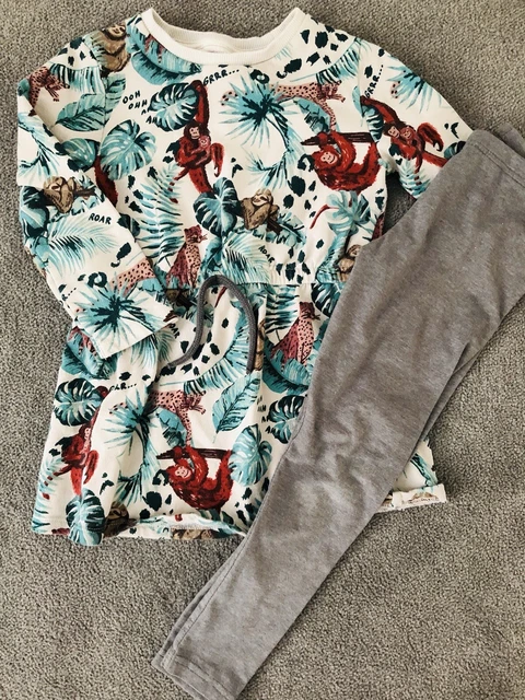 ❤️Large Beautiful Girls Outfit Sets Jumpers Leggings Bundle 5-6 Years❤️ 2