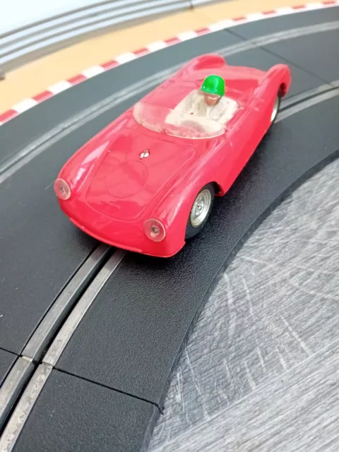 SCALEXTRIC C61 1960'S Tri-ang PORSCHE   RED Vintage Classic Porsche Slot Car