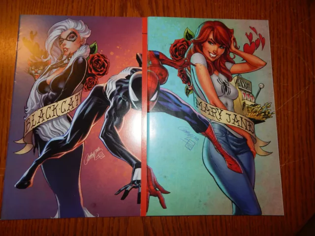 Amazing Spiderman Vol. 5 # 1 & Vol. 4  #801 J Scott Campbell Variant Midtown