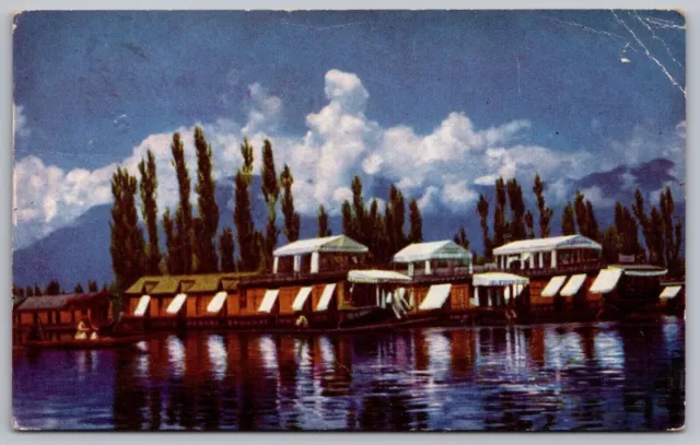 Houseboats Kashmir Pm Postcard