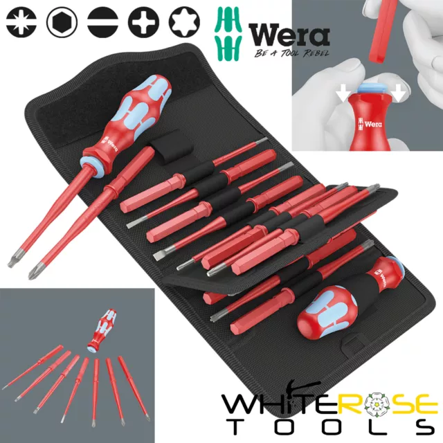 Wera VDE Screwdriver Set 17pc Kraftform Kompakt VDE Stainless Steel Extra Slim