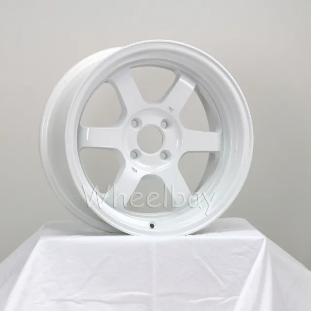 4  Rota Wheel Grid V 2 Pcs  15X7 Offset+20 & 2 Pcs 15X8   4X100 Offset: 0 White