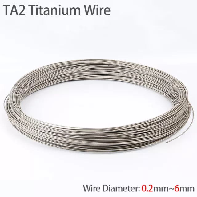 TA2 filo di titanio diametro filo altamente puro 0,2/0,3/0,4/0,5/0,6/0,8/1/1,2/~6 mm