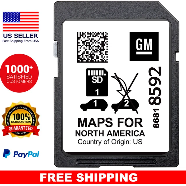 NEW UPDATE GPS Navigation SD Card Map 85618592 GM GMC Acadia Canyon