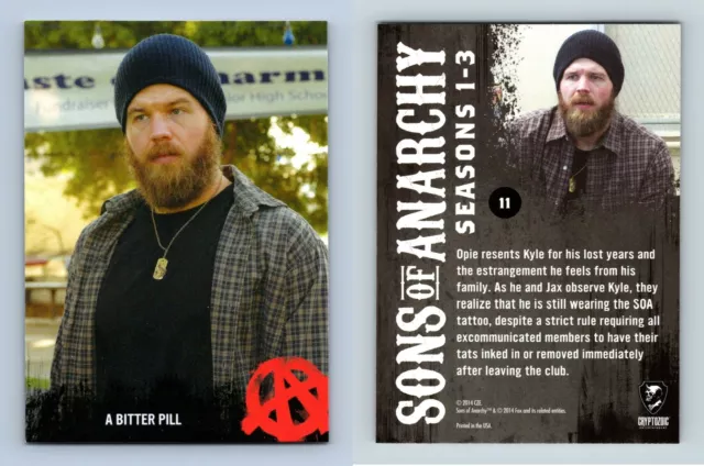 A Bitter Pill #11 Sons Of Anarchy Seasons 1-3 Cryptozoic 2014 Trading Card