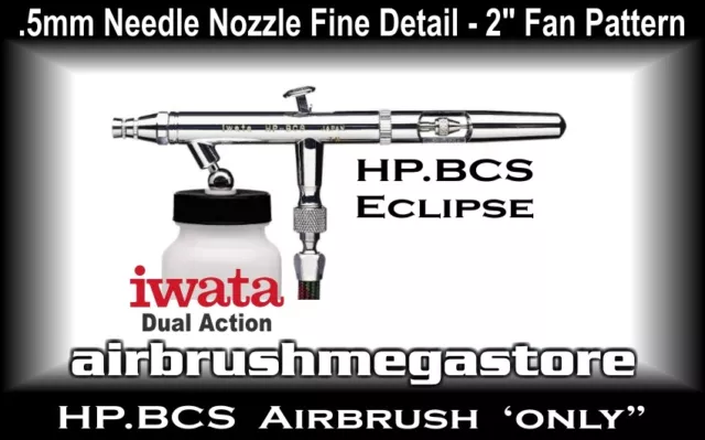 Iwata Eclipse Airbrush HP.BCS .5mm ( Airbrush Only ) + Free Insured Freight