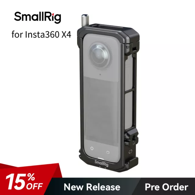 SmallRig Action Camera Cage With Cold Shoe for Insta360 X4 for Recording 4278