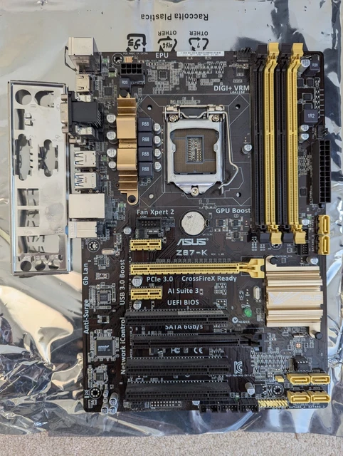 ASUS Z87-K MOTHERBOARD - Intel LGA 1150 - ATX DDR3 USB 3.0 with I/O ...