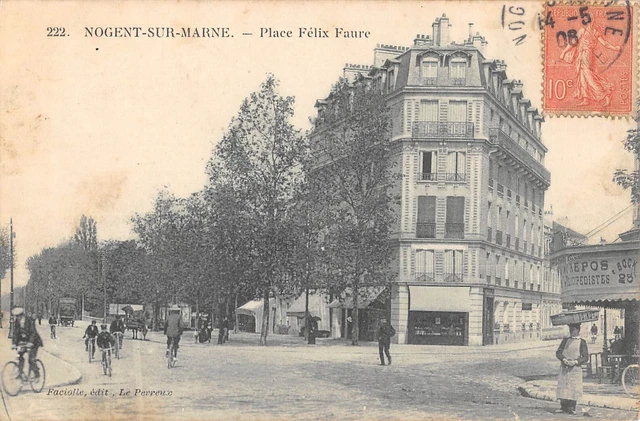 Cpa 94 Nogent Sur Marne / Place Felix Faure