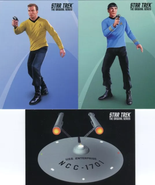 Star Trek TOS Portfolio Prints 3 CARD PROMO LOT P1 P2 P4 2014 Rittenhouse