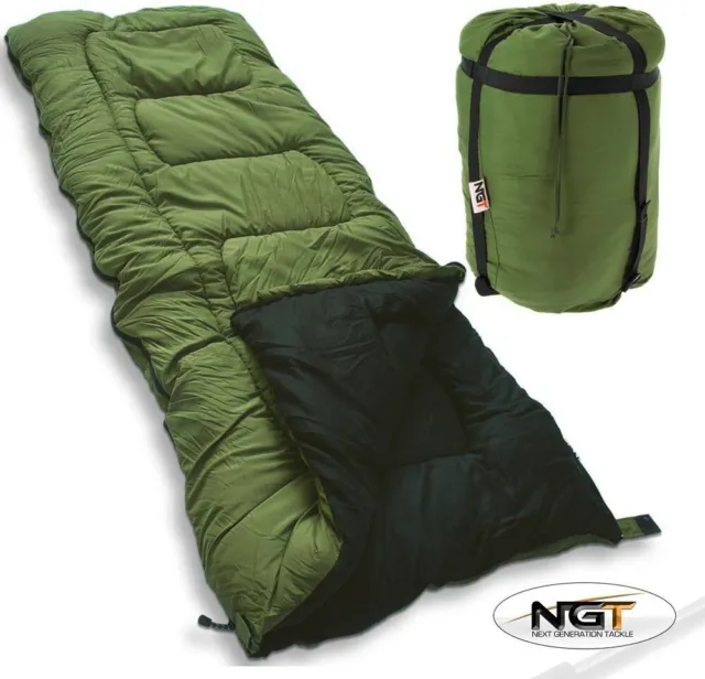 Ngt 5 Seasons Warm Sleeping Bag For Carp Fishing Camping High Tog Rating Bag !