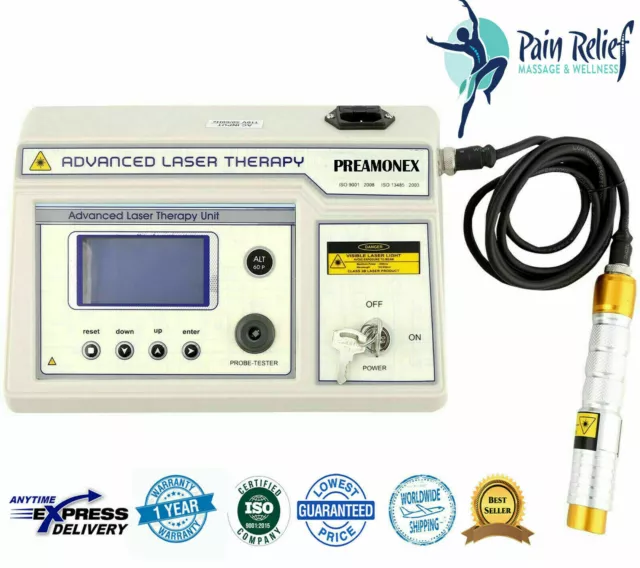 Physiotherapy Computerised Laser Machine LLLT Therapy LCD 60 programs unit D2BV