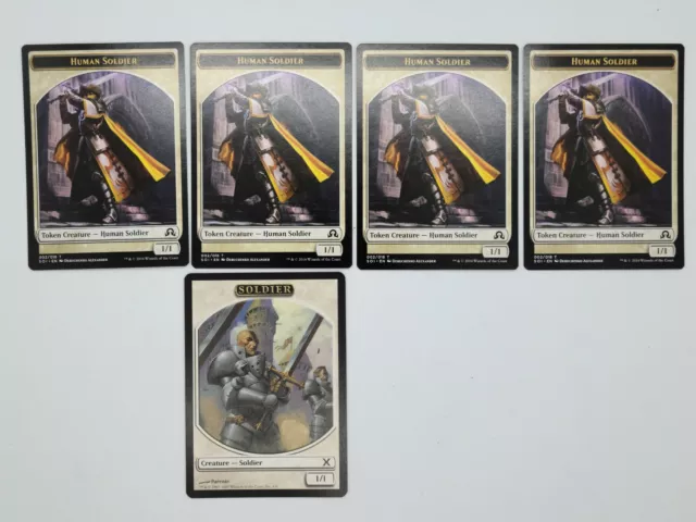 MTG Token Card LOT Of 28 Soldier Zombie Spirit Scion Morph and More