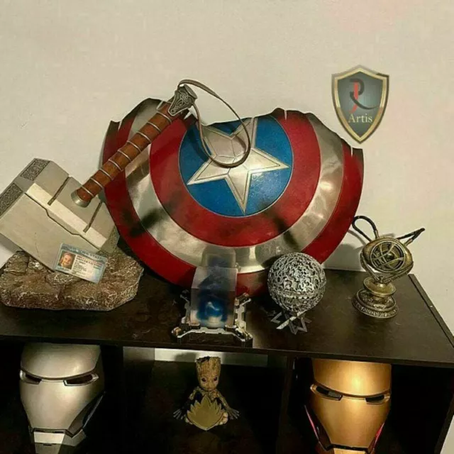 MCU Captain America Endgame Broken Shield - Metal Prop Replica - Avengers