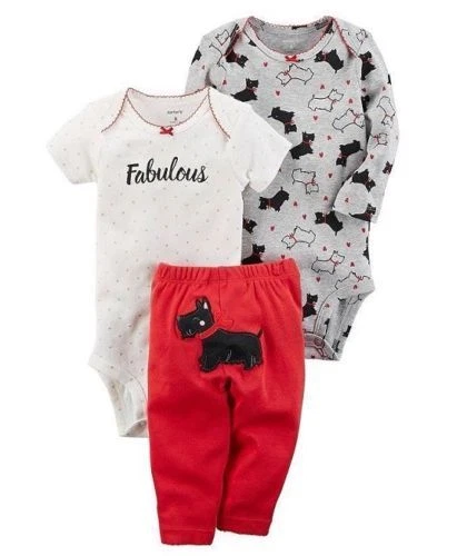 Carters Baby Girl's 3-Piece Set - Size: 3m, 6m, 9m, 12m