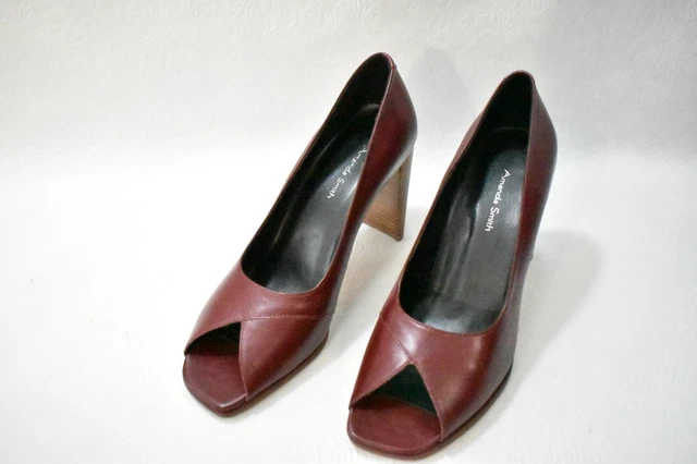Amanda Smith Shoes Open-Toe High Heels Red Size 7.5 Women's New Amanda Smith Shoes Open-Toe High Heels Red Size 7.5 Women's New
