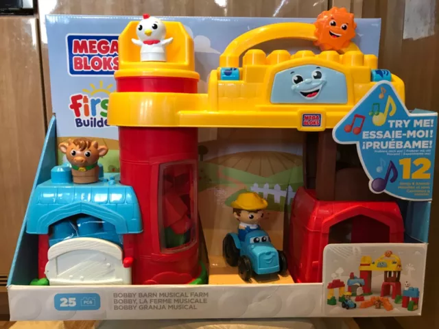 mega bloks bobby barn musical Farm & Toddler building set 25pieces. Sales!!!!