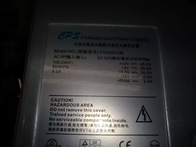 CPS Industrial Power Supply FSAK540M | Modular Industrial Power Supply