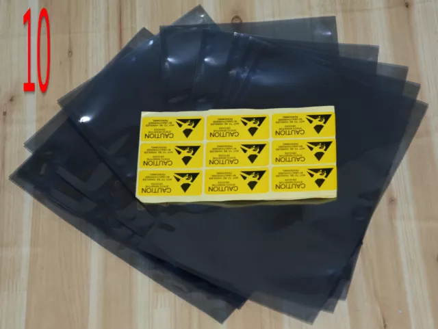 10x ESD Anti Static Shielding Bags 9cm x 14.5cm 2.5" hard disk
