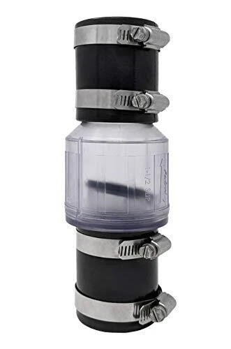 Silent Sump Pump Check Valve - 1-1/2" with Buna-N Couplings, Model CV-150, Sp...