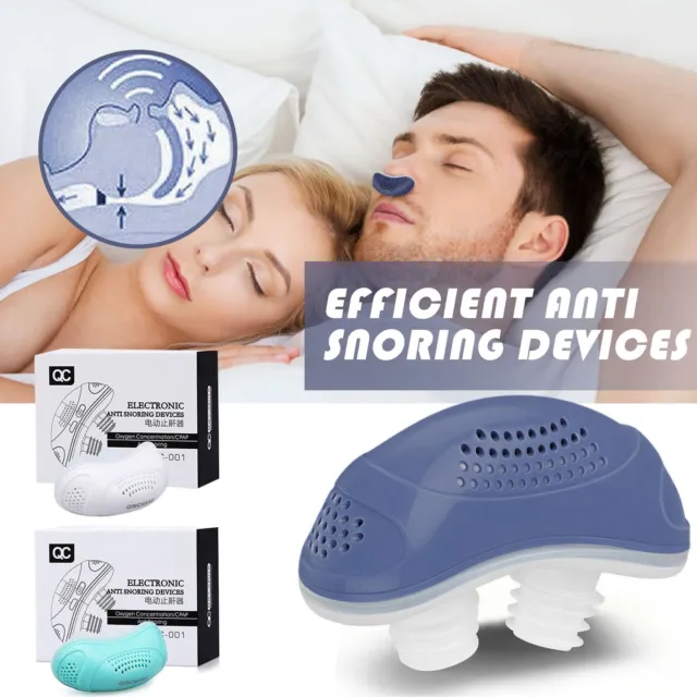 Stop Snore Aid Stopper Micro Electric CPAP Noise Anti Snoring Device Sleep Apnea