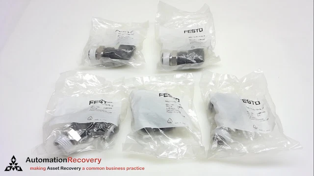 Festo Qsl-1/2-5/8-U  Elbow Push-In Fitting, Tube Size:5/8, See Desc #314353