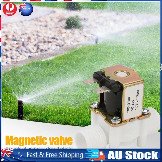 DC 12V Water Solenoid Valve Durable 0.02-0.8mpa for Garden Sprinkler Irrigation